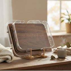 Wooden Tray Set 2 Pcs